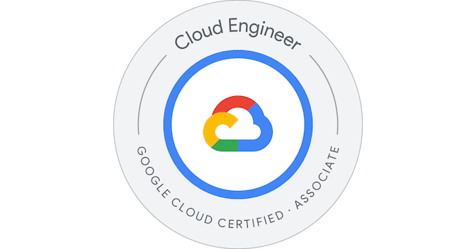 Associate Cloud Engineer certification badge